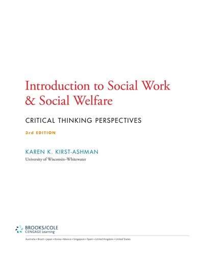 Introduction to social work & social welfare