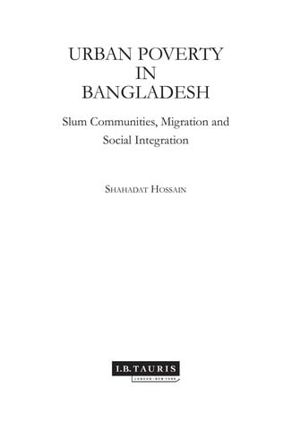 Urban poverty in Bangladesh