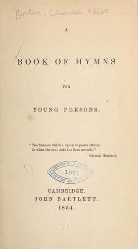 A book pf hymns for young persons ...