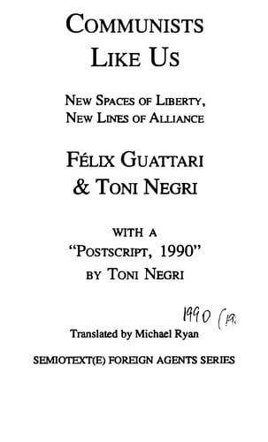 Communists Like Us (Semiotext)
