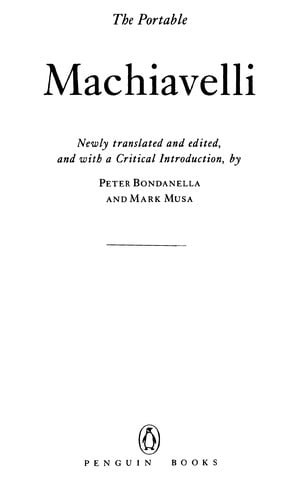 The portable Machiavelli