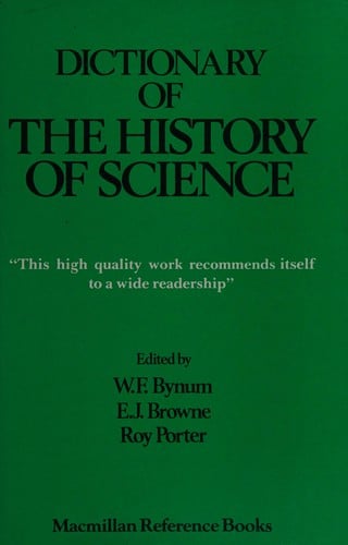 Dictionary of the History of Science