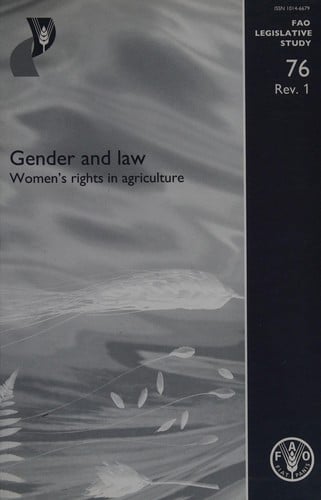Gender and law: women's rights in agriculture