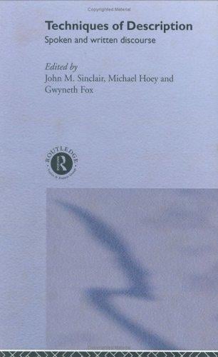 Techniques of Description: Spoken and Written Discourse