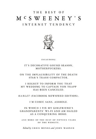 Best of McSweeney's Internet Tendency