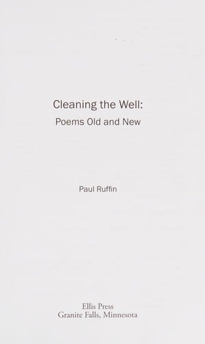 Cleaning the well: poems old and new