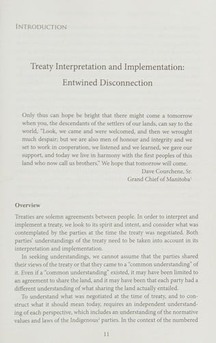 Breathing life into the Stone Fort Treaty: an Anishinabe understanding of Treaty One