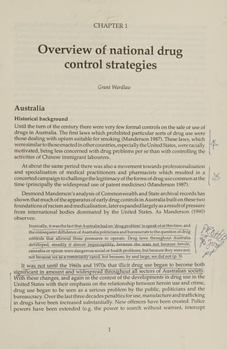 Comparative analysis of illicit drug strategy