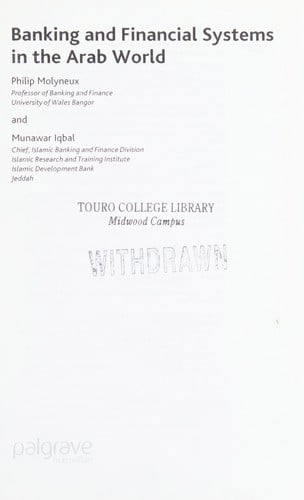 BANKING AND FINANCIAL SYSTEMS IN THE ARAB WORLD.