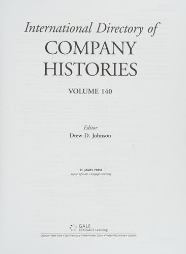International directory of company histories. Vol. 140