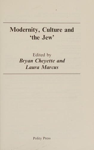 Modernity, culture and 'the Jew'