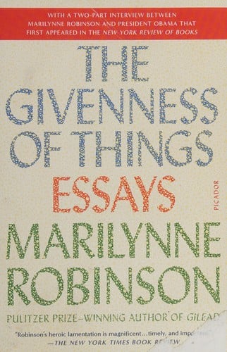 Givenness of Things: Essays