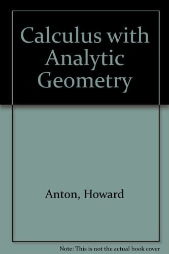 Calculus with Analytic Geometry.