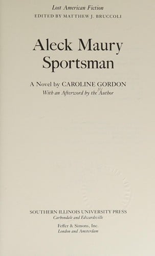 Aleck Maury, sportsman: a novel