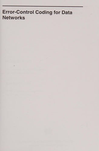 Error-control coding for data networks