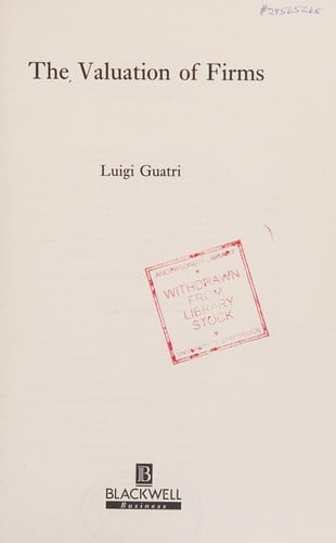 The valuation of firms