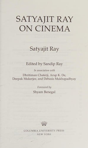 Satyajit Ray on Cinema