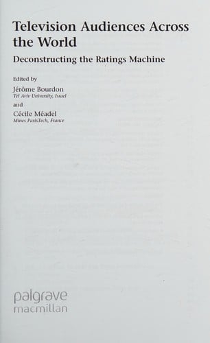 Television Audiences Across the World: Deconstructing the Ratings Machine