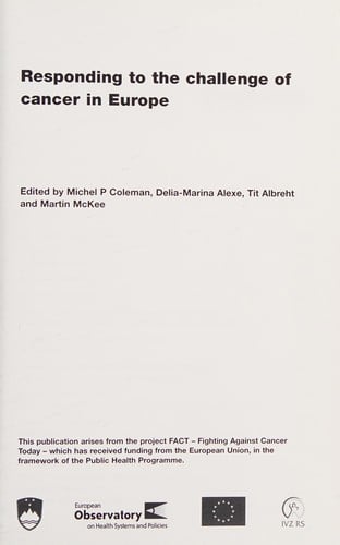 Responding to the Challenge of Cancer in Europe