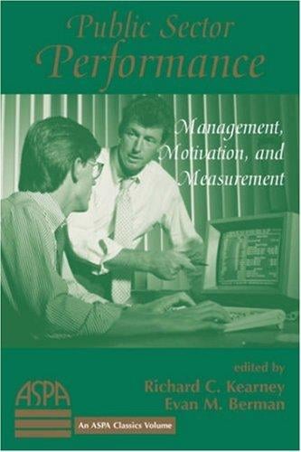 Public Sector Performance (Aspa Classics)