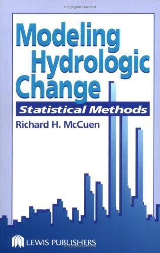 Modeling Hydrologic Change: Statistical Methods