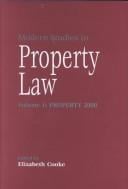 Modern Studies in Property Law: Property 2000 (Modern Studies in Property Law)