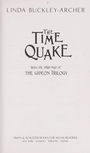 The time quake: being the third part of the Gideon trilogy