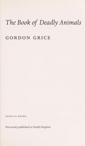 The book of deadly animals