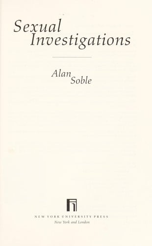 Sexual investigations