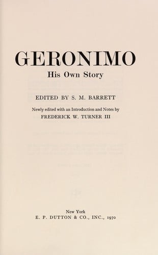 Geronimo: his own story.