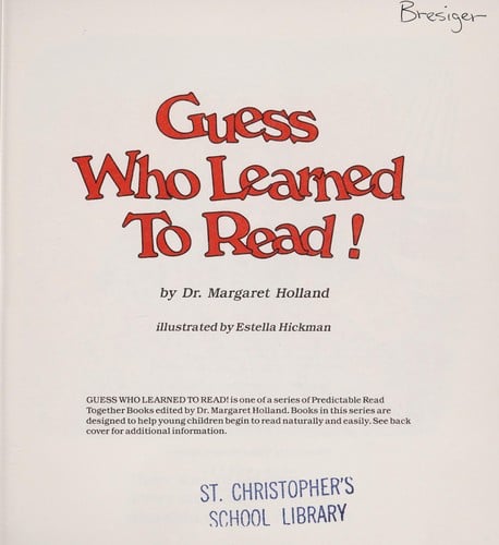 Guess who learned to read!