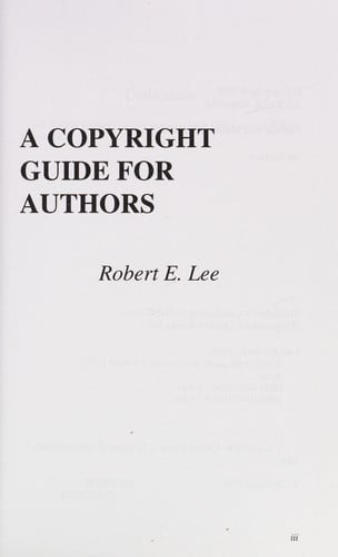 A copyright guide for authors