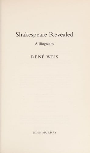 Shakespeare revealed: a biography