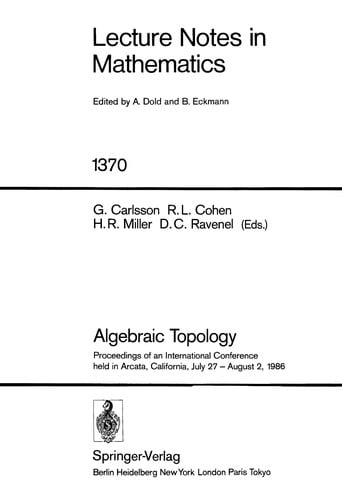 Algebraic topology: proceedings of an international conference held in Arcata, California, July 27-August 2, 1986