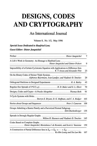 Designs and Finite Geometries