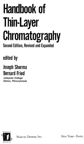 Handbook of thin-layer chromatography