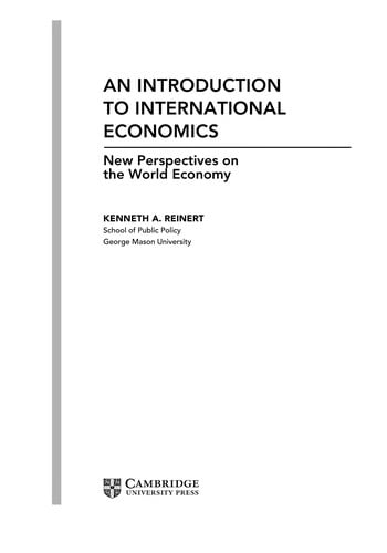 Windows on the world economy: an introduction to international economics