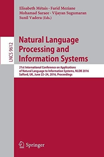 Natural Language Processing and Information Systems: 21st International Conference on Applications of Natural Language to Information Systems, NLDB ...