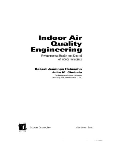 Indoor Air Quality Engineering