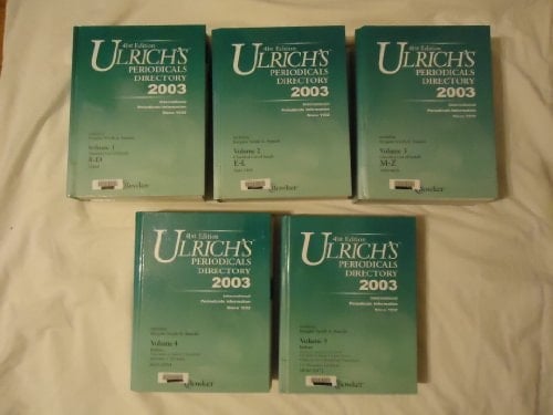 Ulrich's Periodicals Directory 2003