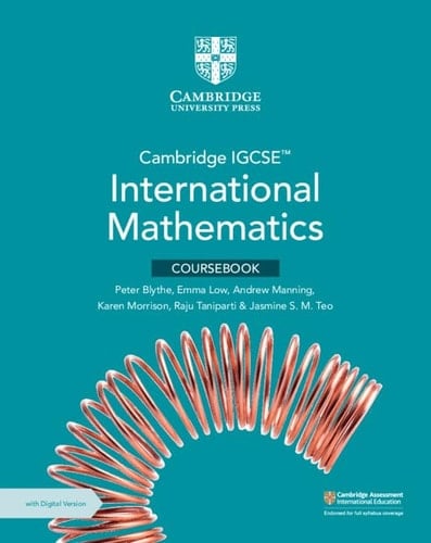 Cambridge IGCSE™ International Mathematics Coursebook with Digital Version (2 Years' Access) (Cambridge International IGCSE)