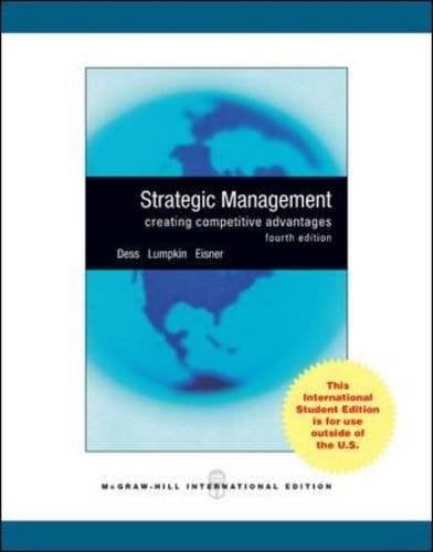 Strategic Management Creating Competitive Advantages
