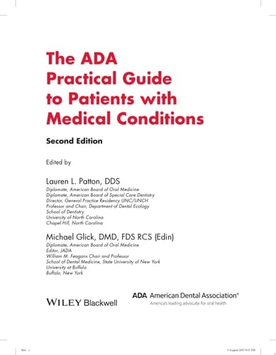 The ADA Practical Guide to Patients with Medical Conditions