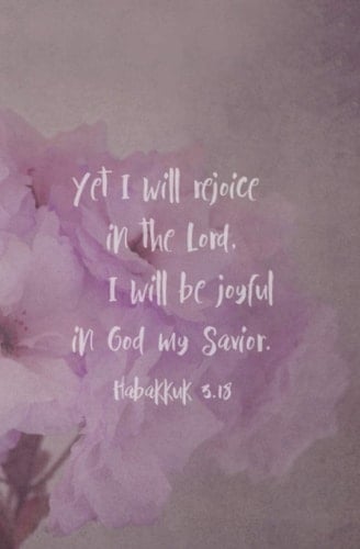 Yet I will rejoice in the Lord - Blank Notebook: Habakkuk 3:18