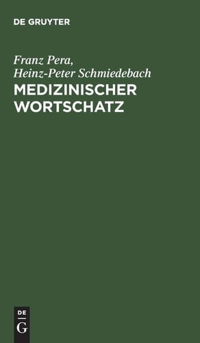 Medizinischer Wortschatz Terminologie kompakt
