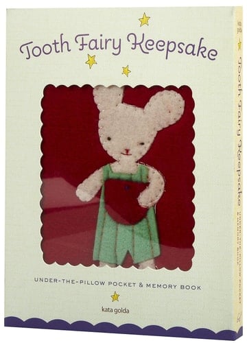 Tooth Fairy Keepsake Under-the-Pillow Pocket and Memory Book