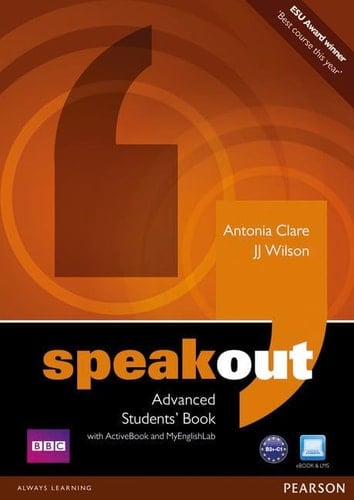 Speakout Advanced Students' Book for DVD/Active Book and Mylab Pack