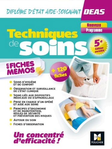 Techniques de soins en fiches mémos - DEAS Diplôme d'Etat Aide-Soignant - 2024-2025