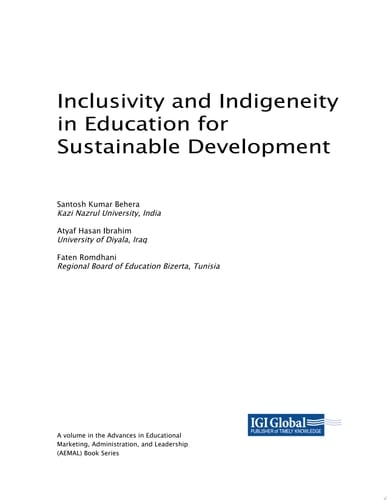 Inclusivity and Indigeneity in Education for Sustainable Development