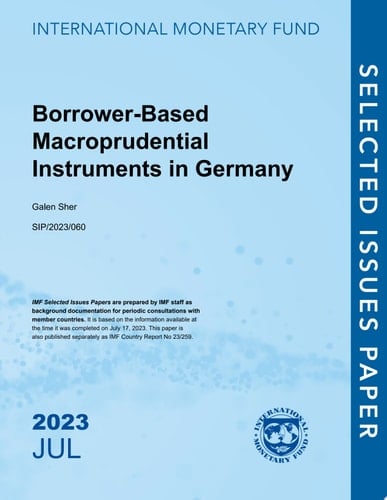 Borrower-Based Macroprudential Instruments in Germany